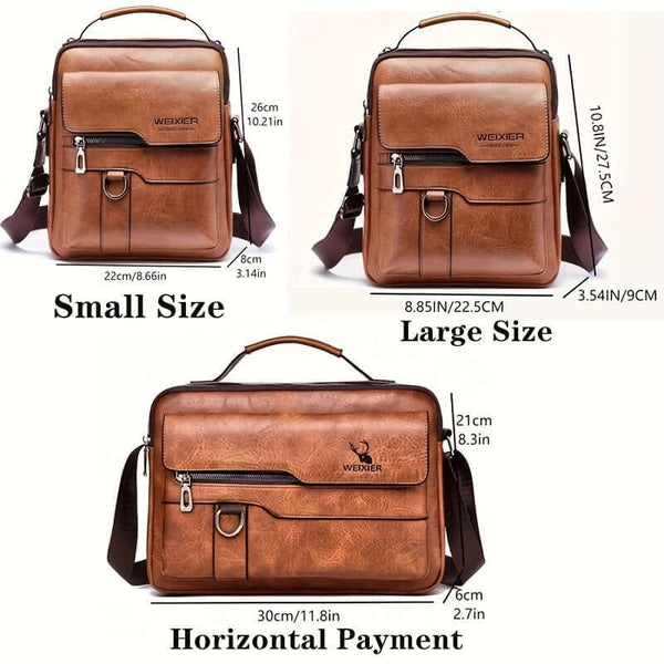 Genuine Leather Vintage Messenger Bag for Men/Woman