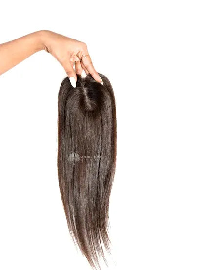 Mini Scalp Topper 2x3 Silk Base Hair Topper | 100% human hair production