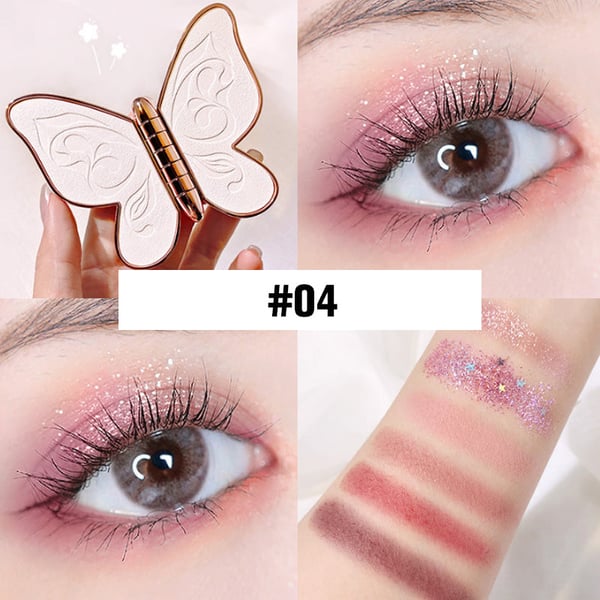 π6 colors lucky butterfly eye shadow