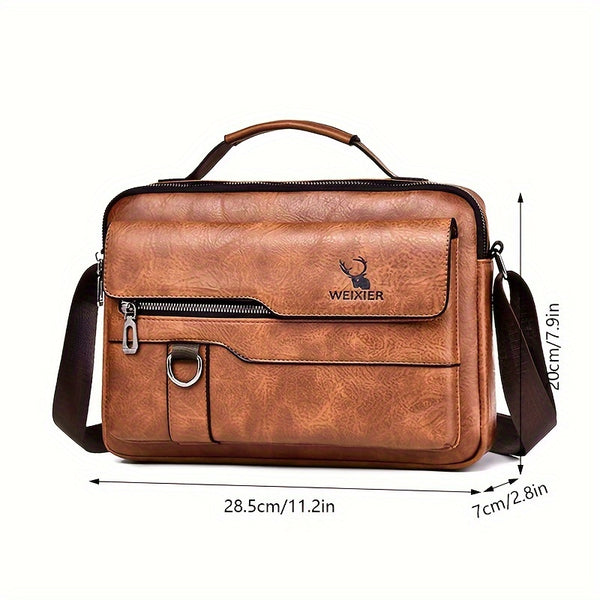 Genuine Leather Vintage Messenger Bag for Men/Woman