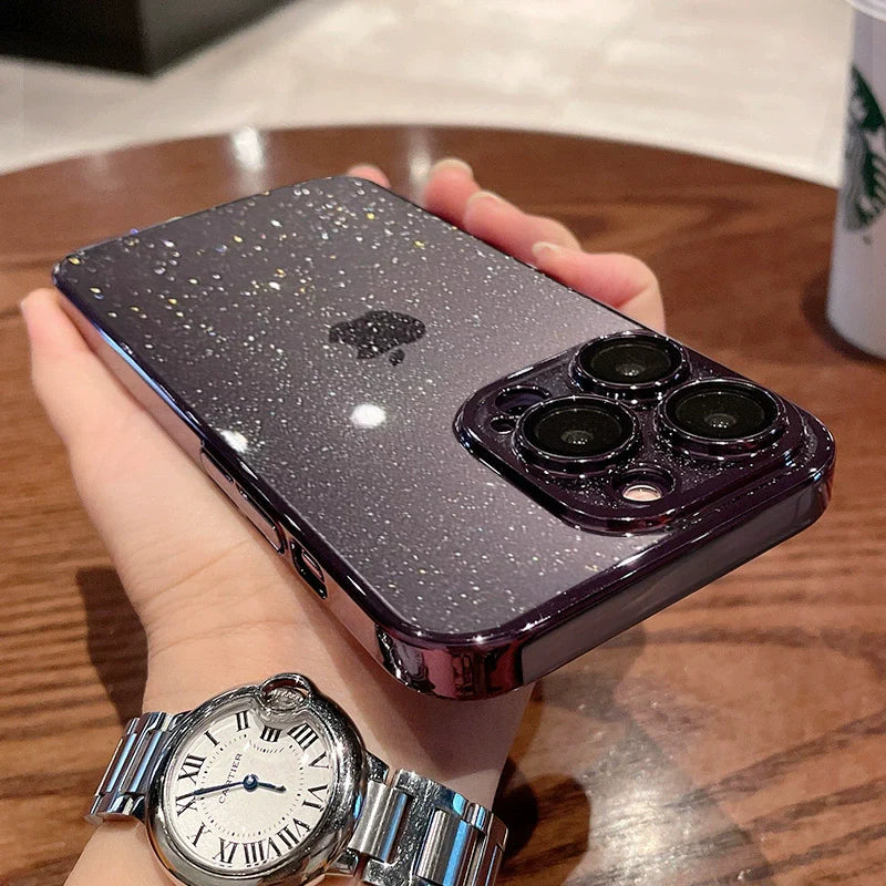 🔥🔥Hot-Sale | Transparent Glitter iPhone Case📱
