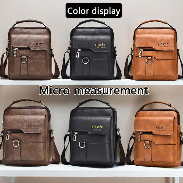 Genuine Leather Vintage Messenger Bag for Men/Woman