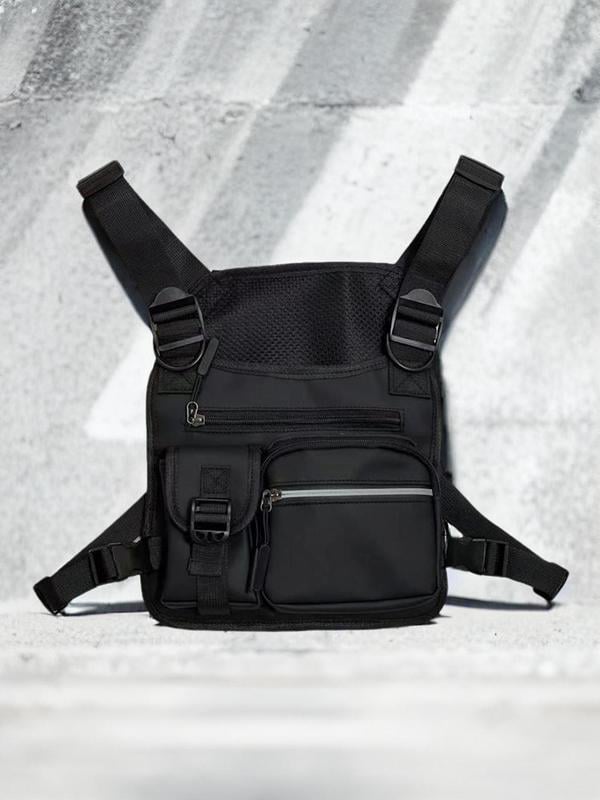 🔥 Adjustable Zipper Tactical Chest Bag 🎒✨ Multi-Functional & Ready for Action!