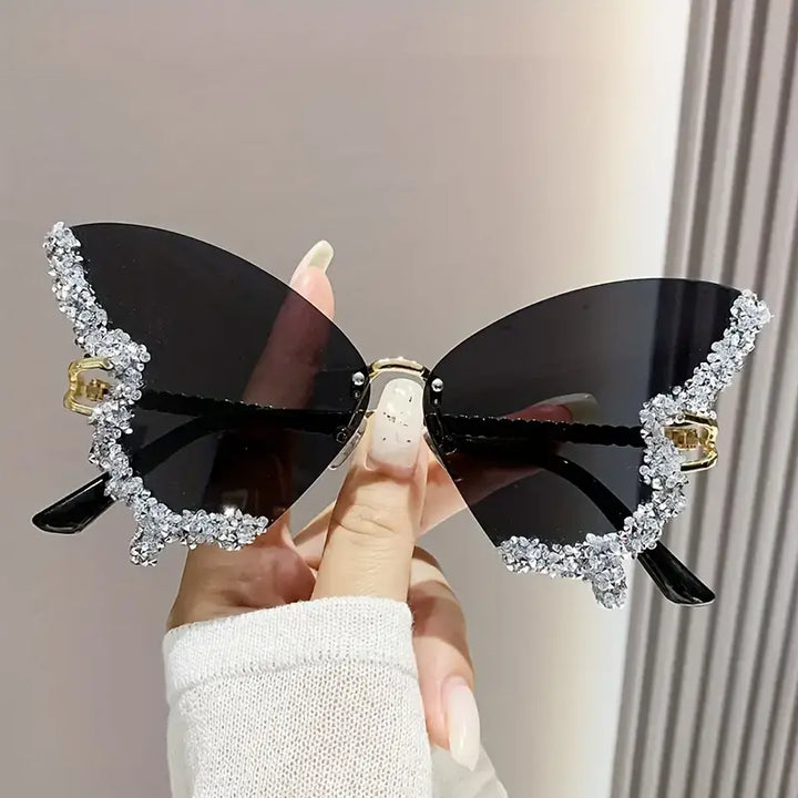 π¦β¨ Glam Fly Crystal Butterfly Wing Sunglasses ππ | Sparkle in Style with a Magical Touch! ππΆοΈ
