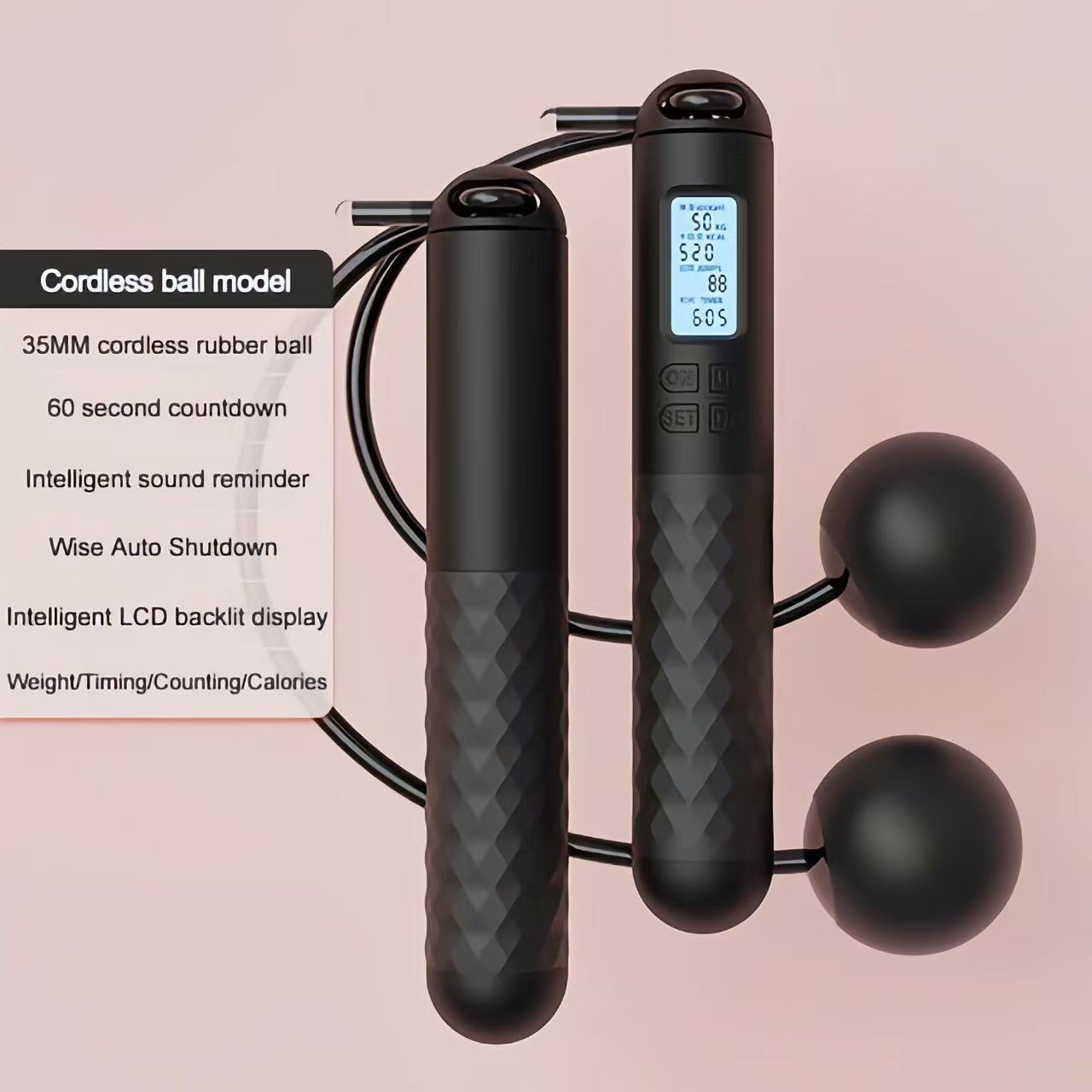 Skipping Rope with Counter ( Gravity Ball without Rope) , For Lose Weight, Burn Calories