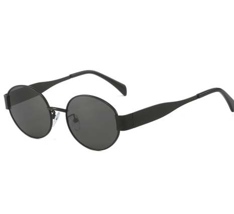 🔥HOT SALE | Bollywood Gold Retro Oval Sunglasses