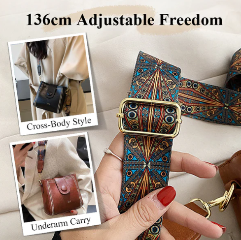 👜Vintage Fashion Bag with Adjustable Wider Shoulder Strap