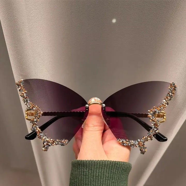 π¦β¨ Glam Fly Crystal Butterfly Wing Sunglasses ππ | Sparkle in Style with a Magical Touch! ππΆοΈ