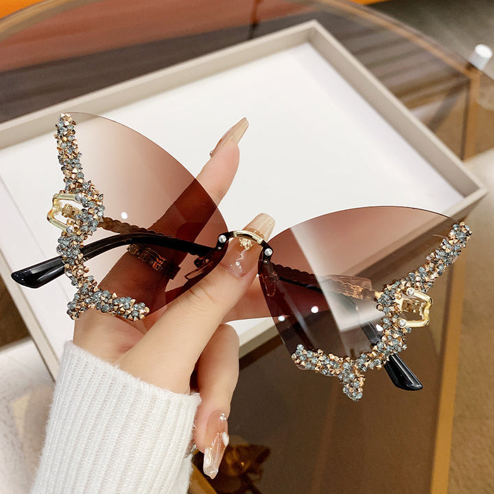 π¦β¨ Glam Fly Crystal Butterfly Wing Sunglasses ππ | Sparkle in Style with a Magical Touch! ππΆοΈ