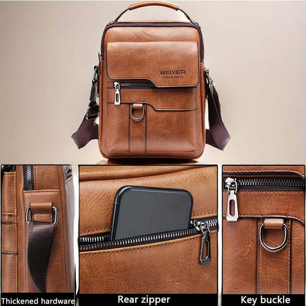 Genuine Leather Vintage Messenger Bag for Men/Woman