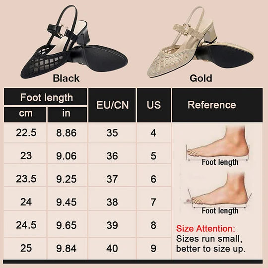 ✨Pointy Toe Rhinestone Sandals 👠 with Ankle Strap – Sparkle in Every Step 💃