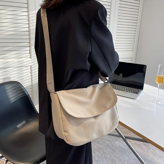 π Multi-Pocket Nylon Crossbody Bag | Lightweight Messenger Bag for Work & Travel βοΈπ