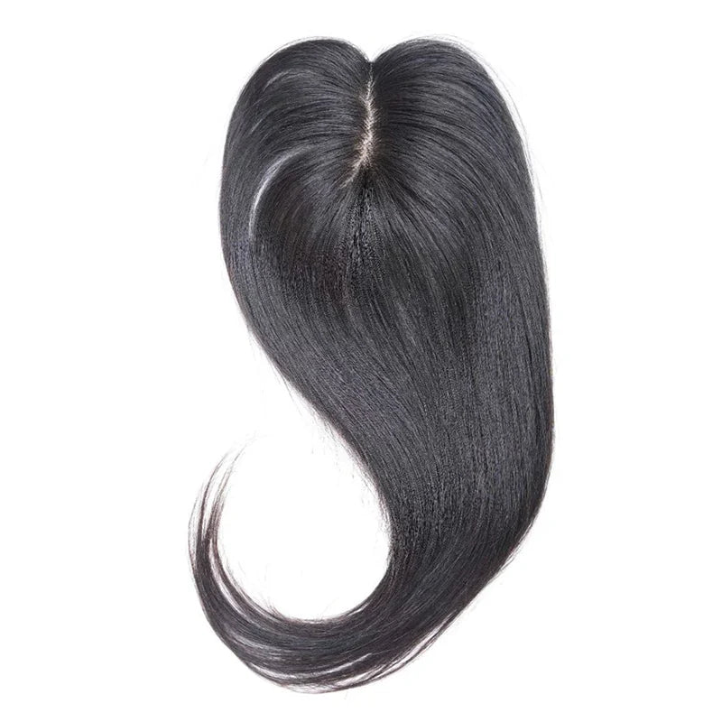 🎉✨Happy New Year! ✨🎉| Mini Scalp Topper 2x3 Silk Base Hair Topper | 100% human hair production