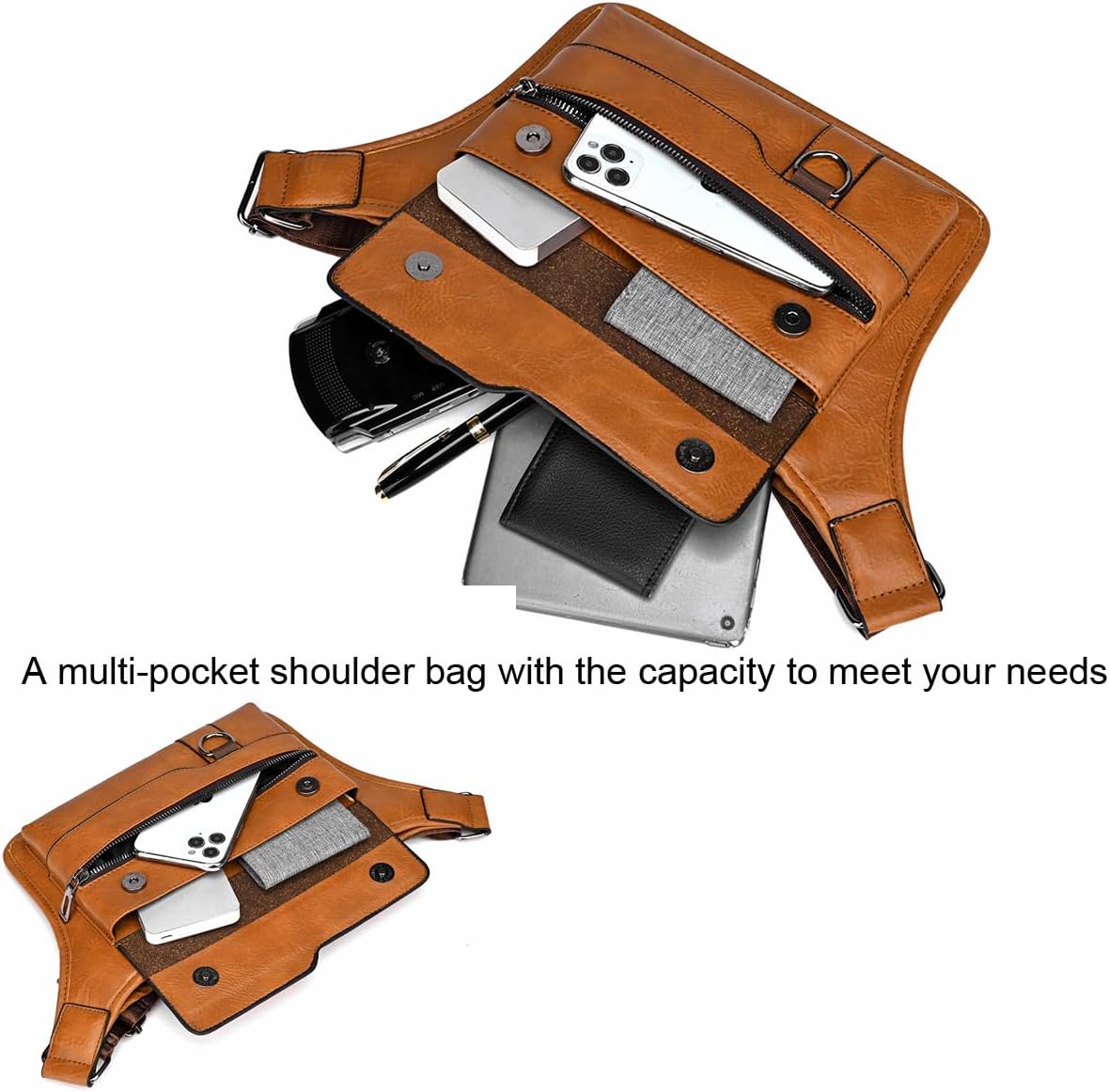 🧳 Men's Leather Messenger Bag | Stylish • Durable • Everyday Carry 🕴️✨