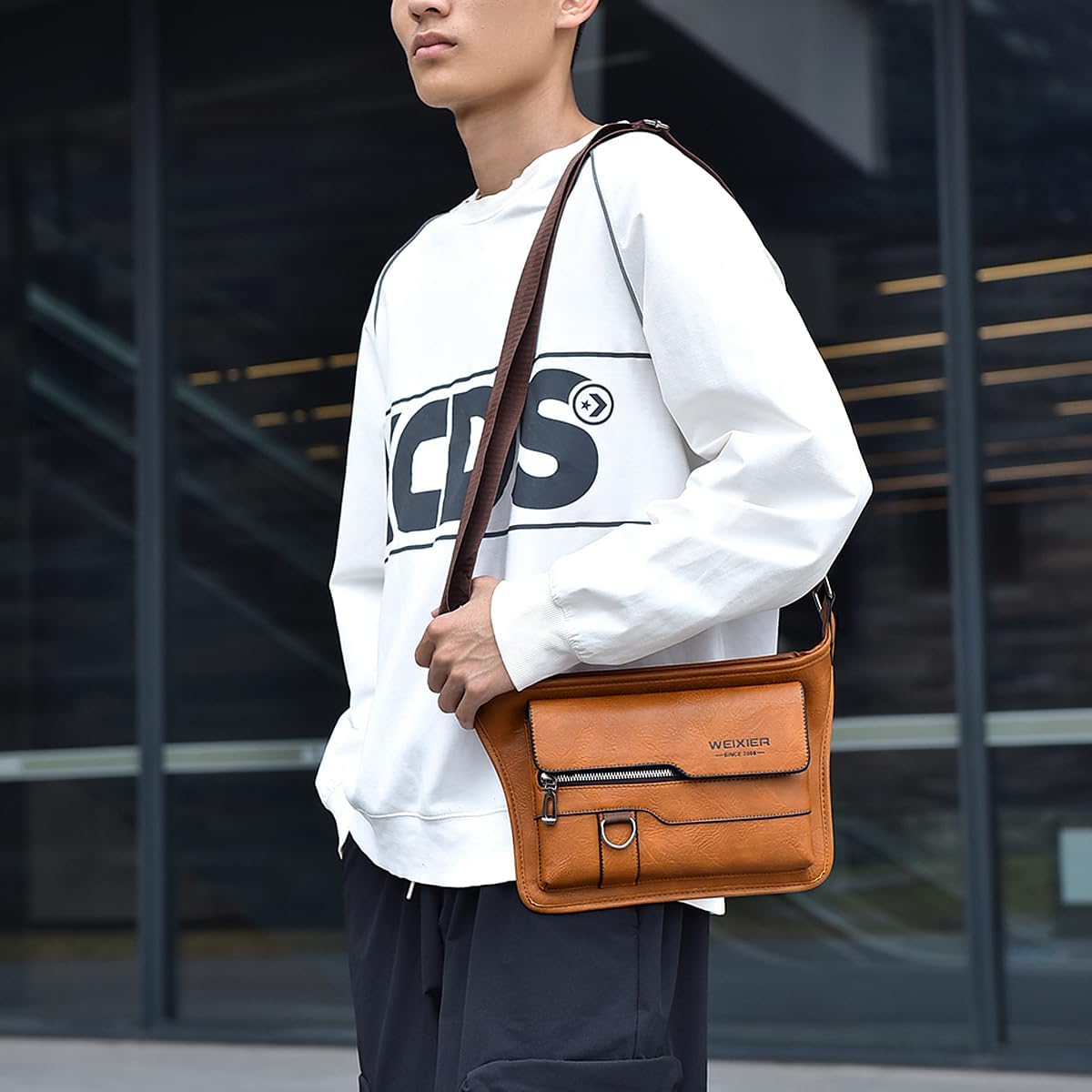 🧳 Men's Leather Messenger Bag | Stylish • Durable • Everyday Carry 🕴️✨