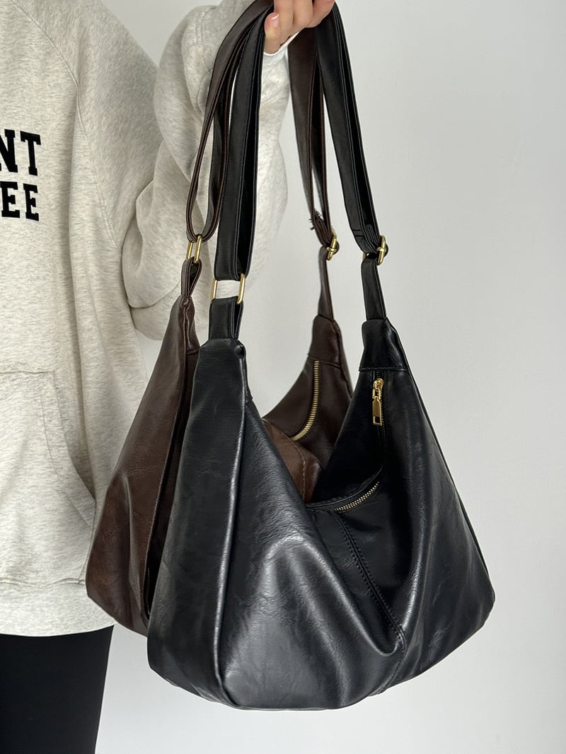 Women's Solid Color Shoulder Bag