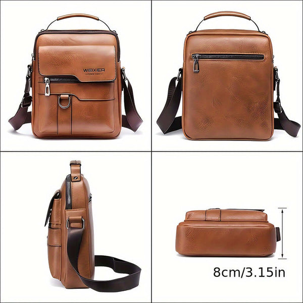 Genuine Leather Vintage Messenger Bag for Men/Woman