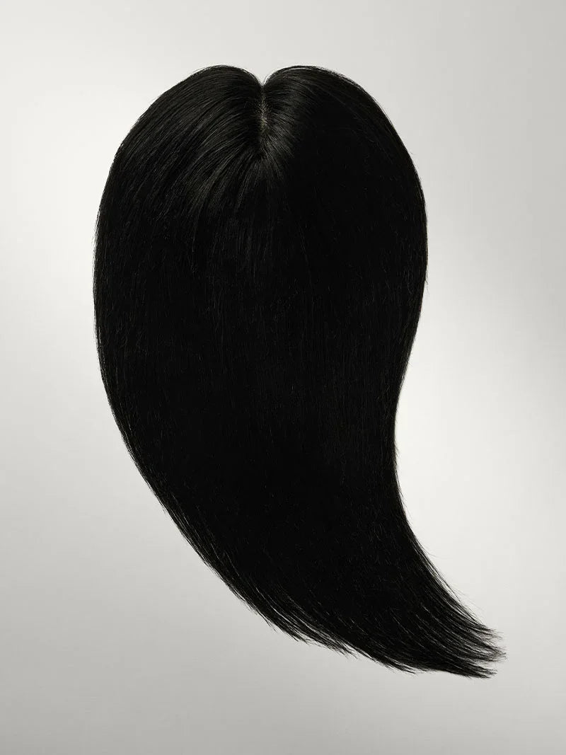 Mini Scalp Topper – Adjustable length 100% human hair wig piece-Cover bald or gray hair