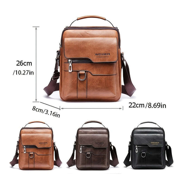 Genuine Leather Vintage Messenger Bag for Men/Woman