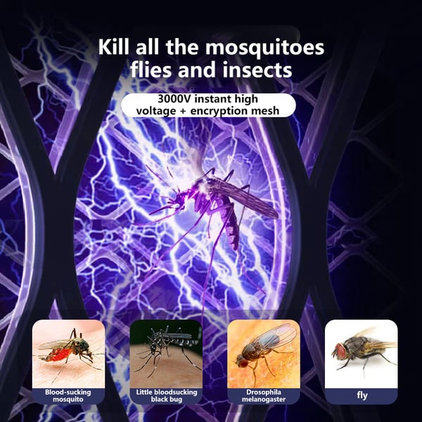 🔥NEW HOT SALE 🔥 2-in-1 Electric Swatter & Night Mosquito Killing Lamp