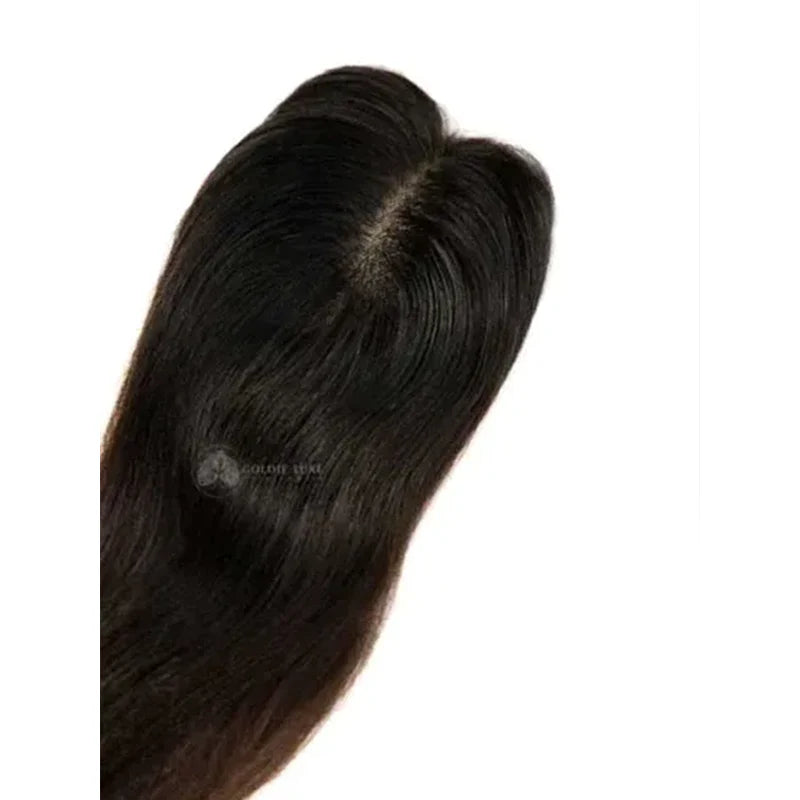 🎉✨Happy New Year! ✨🎉| Mini Scalp Topper 2x3 Silk Base Hair Topper | 100% human hair production