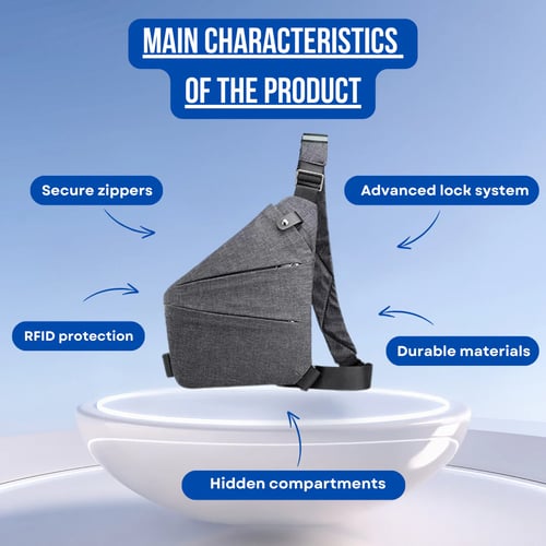 Anti-Theft SecureCrossbody Bag