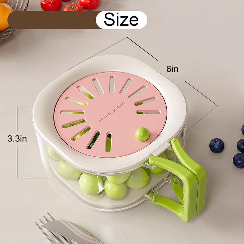 🍓Fruit Washing Bowl🍇 – Drain & Rinse with Ease 🥝🌀