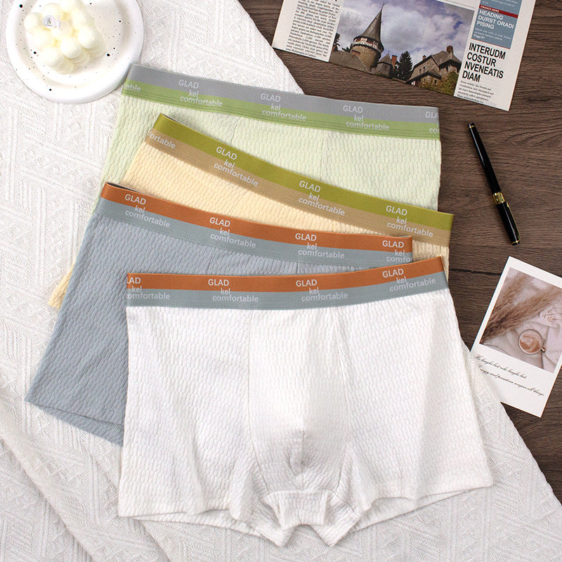 🎉Bubble Cotton Men's Boxer Briefs Antibacterial Breathable Sweat Absorbent🎉
