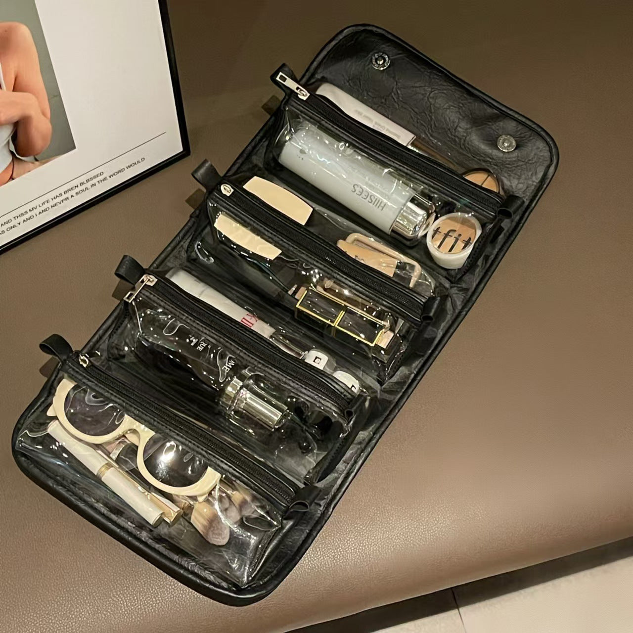 ❤️🔥TODAY 49% OFF Leather Waterproof Cosmetic Bag