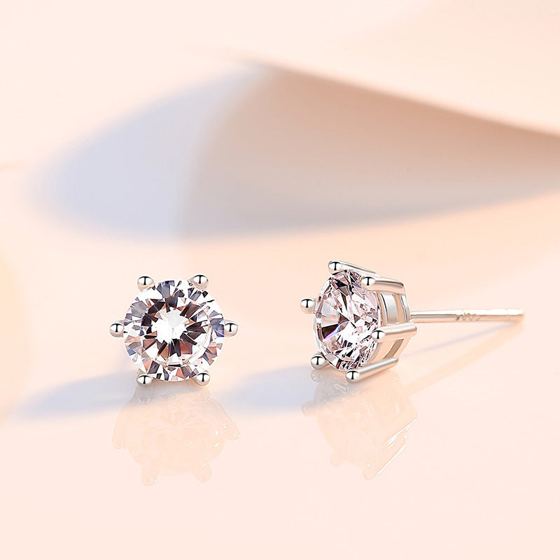 【💫Season of Renewal】Silver Zircon Stud Earrings