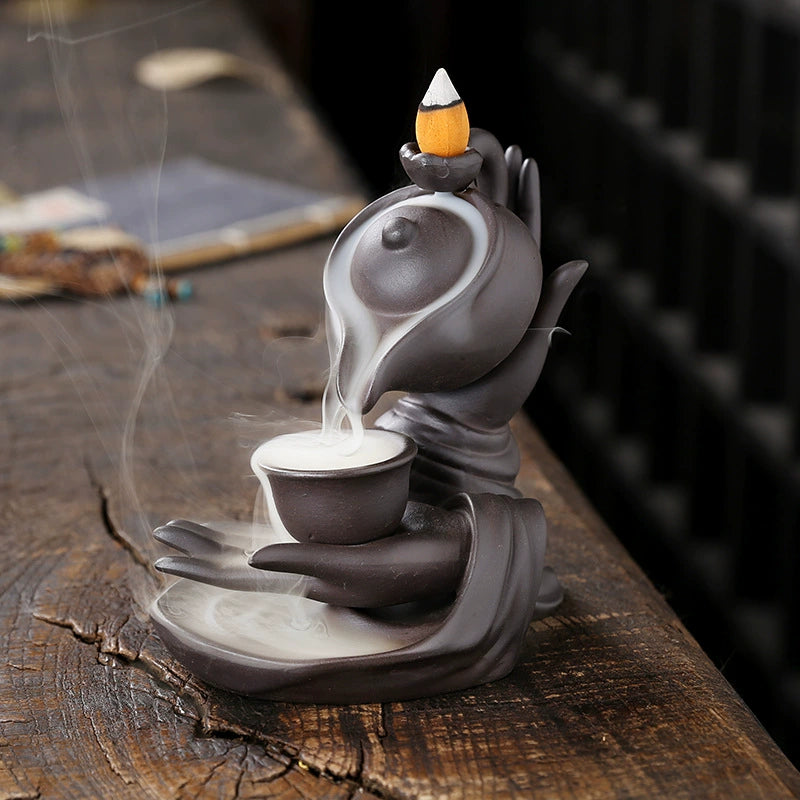 New Buddha's hand hanging pot reflux incense burner