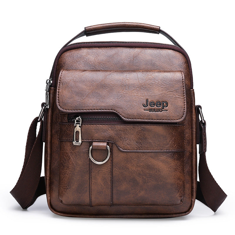 Men's retro large capacity handbag messenger bag
