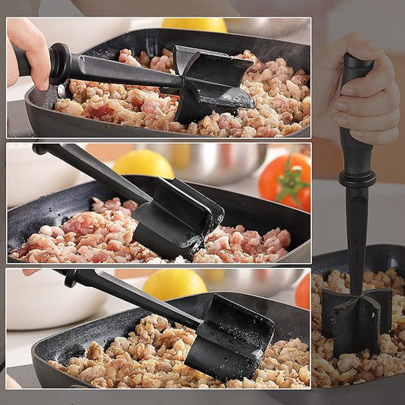 🍽️BUY 1 GET 1 FREE🍽️Best cookware Upgrade Meat Chopper, Heat Resistant Meat Masher for Hamburger Meat, Beef and Potato.