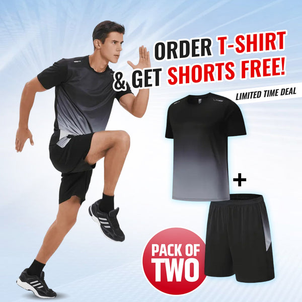 Men's Outdoor Sports Quick-Drying Breathable 2-Piece Combo Set 🏃♂️👕