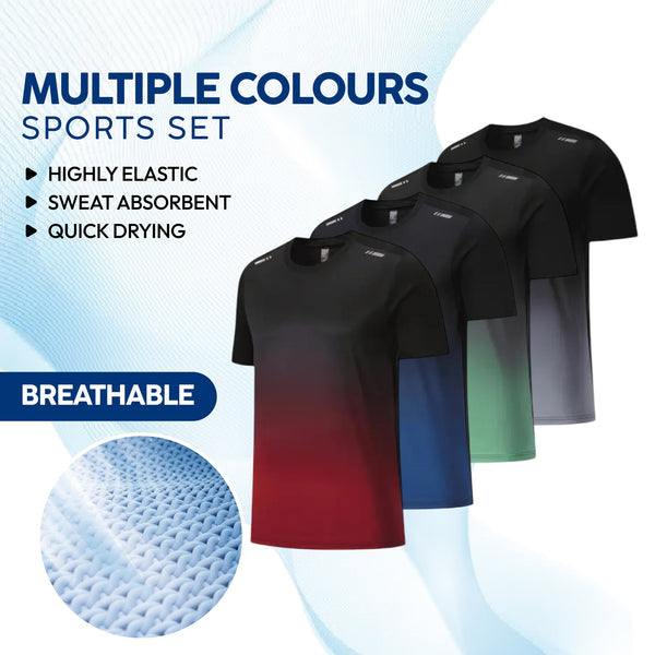 Men's Outdoor Sports Quick-Drying Breathable 2-Piece Combo Set 🏃♂️👕