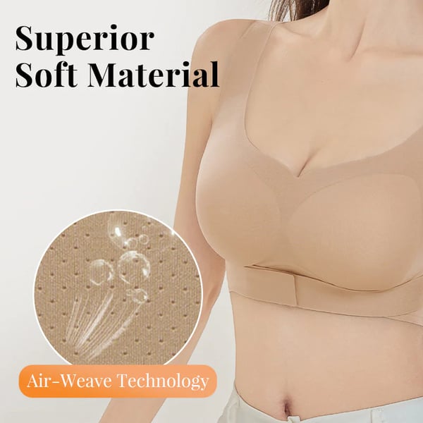 💕 Women's Cozy Seamless Push-Up Bra with Front Closure