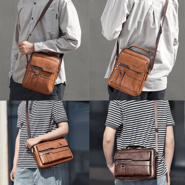Genuine Leather Vintage Messenger Bag for Men/Woman