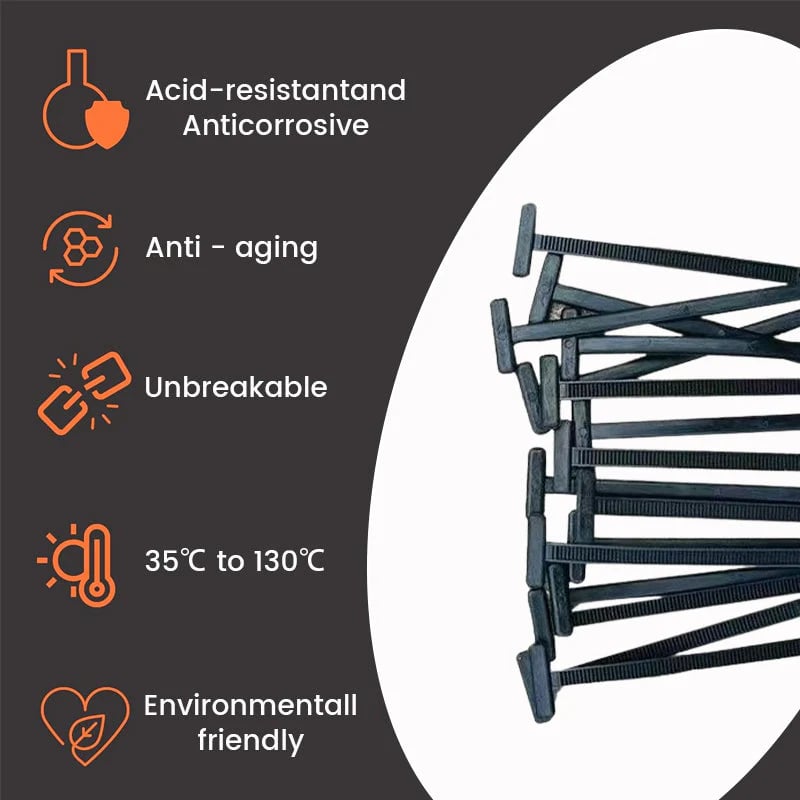 ๐49%OFF- ๐100pcs Nylon Universal Cable Tie Buckle