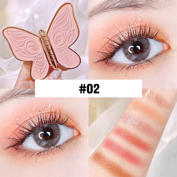 π6 colors lucky butterfly eye shadow