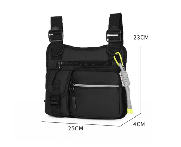 🔥 Adjustable Zipper Tactical Chest Bag 🎒✨ Multi-Functional & Ready for Action!