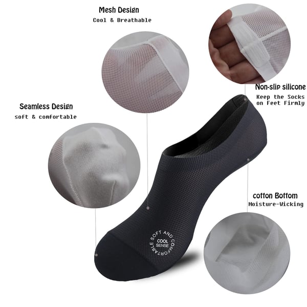 🔥Ultra Thin Liner Non Slip No Show Socks