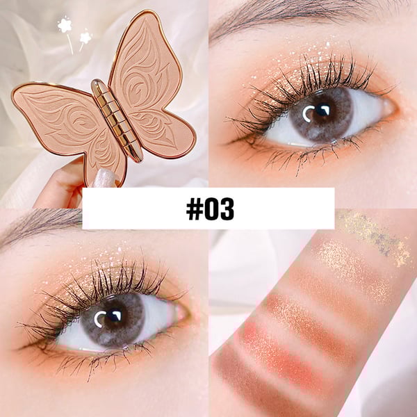 π6 colors lucky butterfly eye shadow