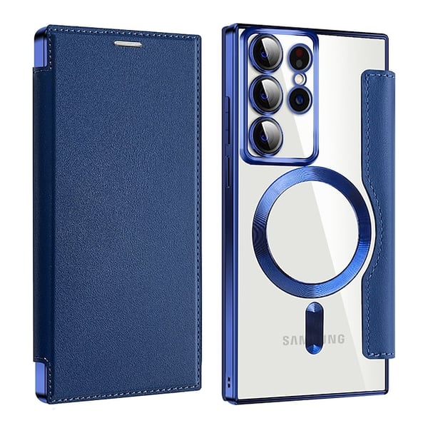 π±2024 New Leather textured flip phone case for Samsung