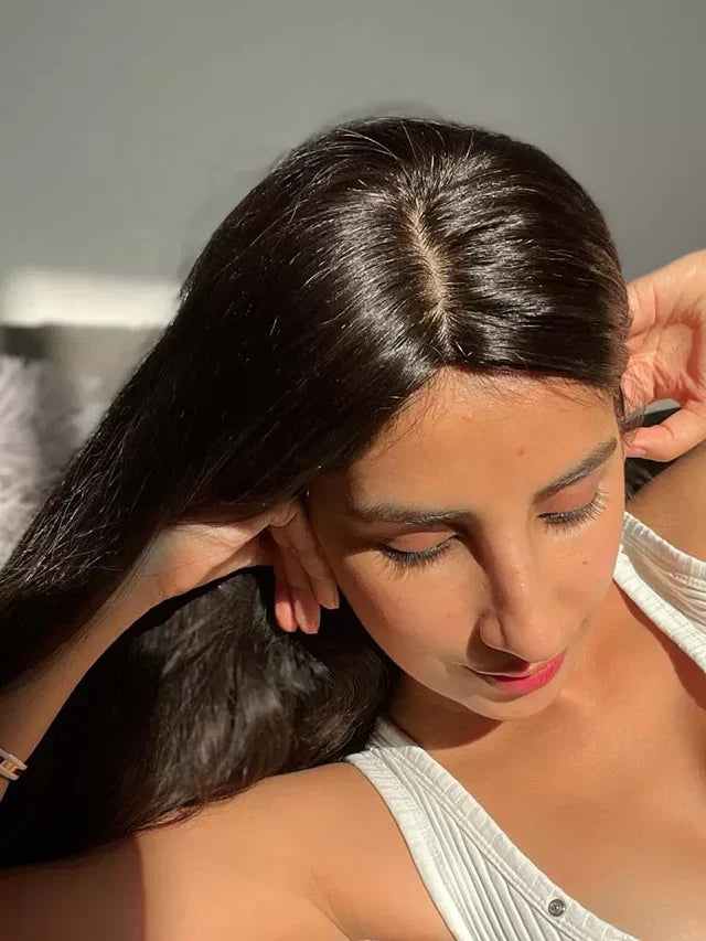Mini Scalp Topper 2x3 Silk Base Hair Topper | 100% human hair production