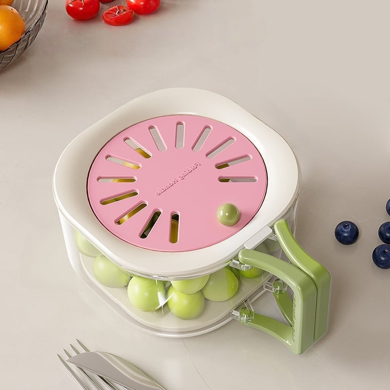 🍓Fruit Washing Bowl🍇 – Drain & Rinse with Ease 🥝🌀