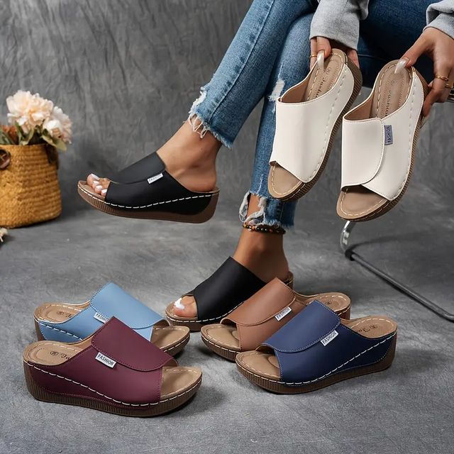 🔥HOT SALE -50% OFF🔥 Comfy Arch Support Slides 👡 | Breathable & Stylish Women's Sandals 💨💖