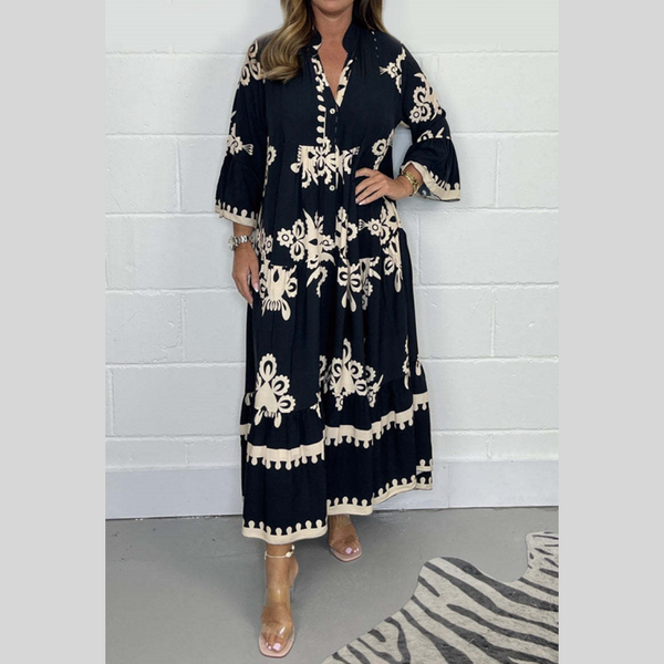 🌸Printed Casual Dress for Women – Stylish & Comfy Everyday Look👗✨