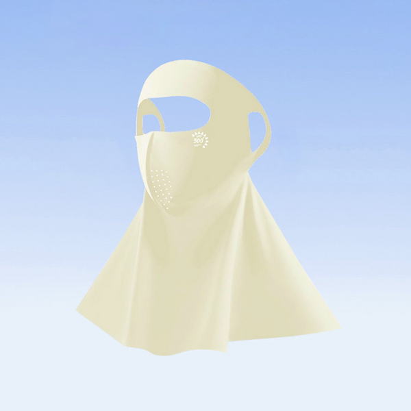 Breathable & Cooling Full Face Sun Mask with Neck Cover
