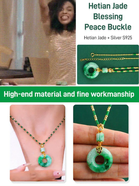 💖The Best Gift🌹 - Hetian Jade Blessing Safety Peace Buckle