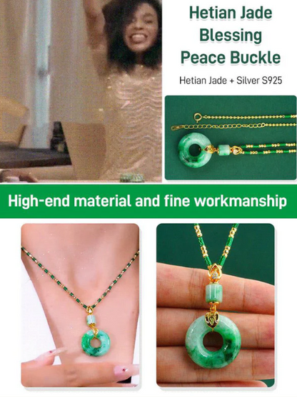💖The Best Gift🌹 - Hetian Jade Blessing Safety Peace Buckle